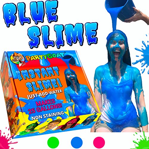 Party GOAT Instant Slime Powder 25 GALLON BLUE Slime Mix Makes