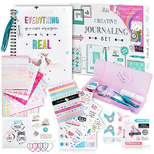 Diy Unicorn Journaling Set Scrapbook Kit for Girls Includes Scrapbooking Supplies