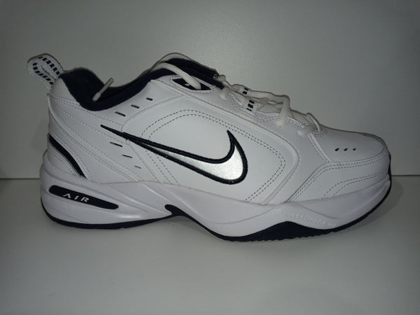 Nike Men Size 6 White Matallic Silver Air Monarch 4e Pair Of Shoes