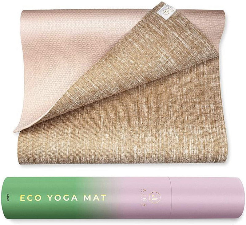 Organic Yoga Mat, Extra Long Yoga Mat 72 Inch, Sand