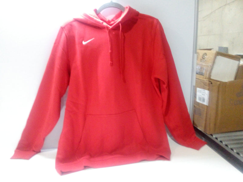 Nike Men's Fleece Hoodie Red Size Medium