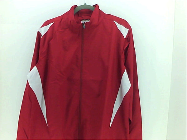 Augusta Mens Regular Zipper Fashion Hoodie Size X-Large Red White