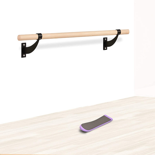 Wall Mounted Ballet Barre 4 ft Long 1.5 ft Wood
