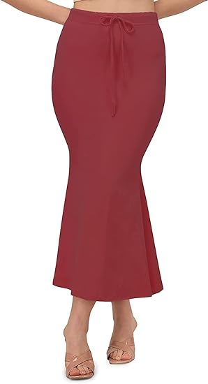 Craftstribe Saree Shapewear Petticoat for Women Maroon Color Small