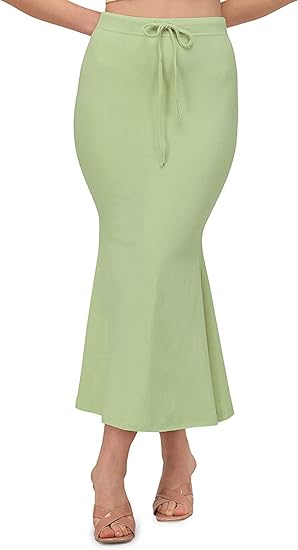 Craftstribe Saree Shapewear Petticoat for Women Blight Green Color XL