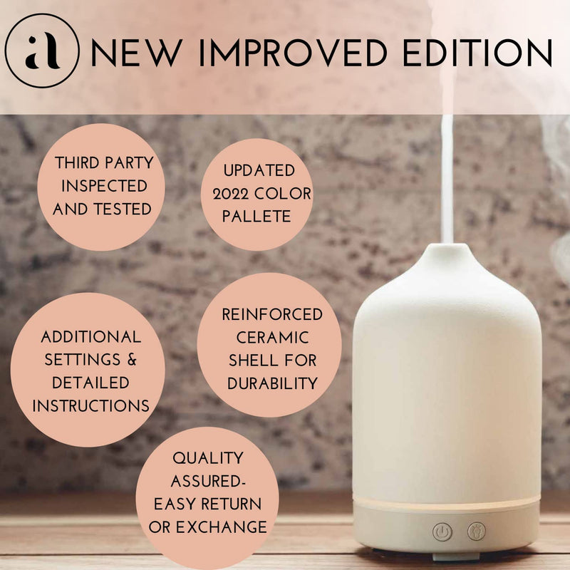 Ajna Ceramic diffusers for Essential Oils - Aromatherapy Sand color