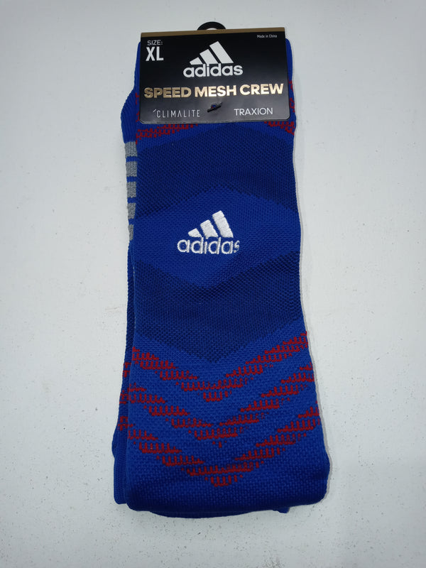 Adidas Men Size XLarge Royal Red Speed Mesh Crew Shocks