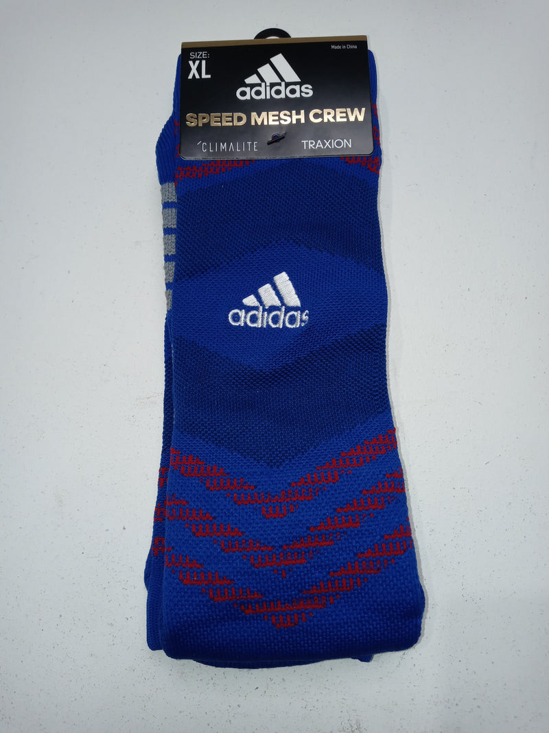 Adidas Men Size Xl Royal Red Speed Mesh Crew Shocks