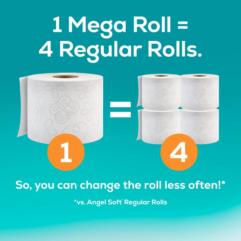 Angel Soft Toilet Paper 4 Mega Rolls