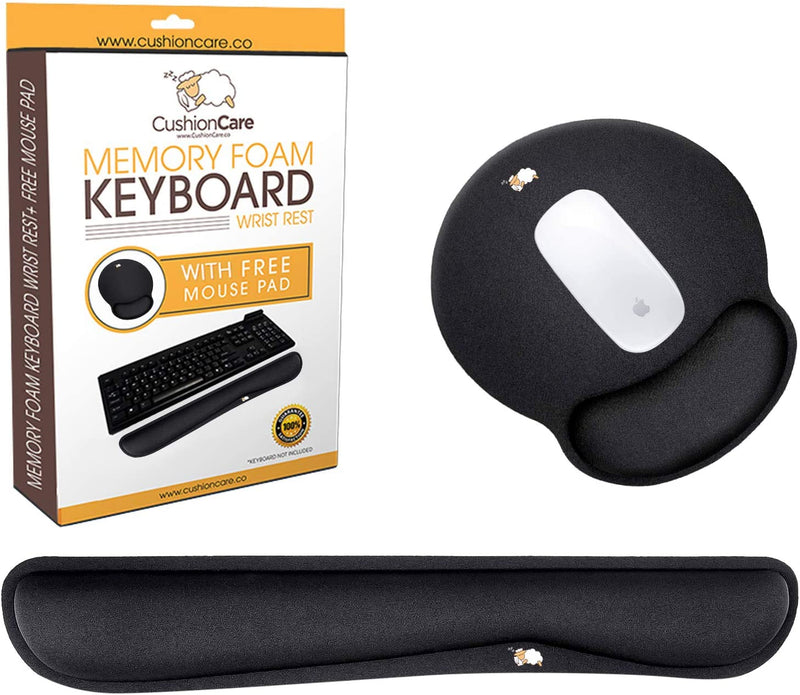Kit de reposamuñecas para teclado y alfombrilla de ratón ergonómica
