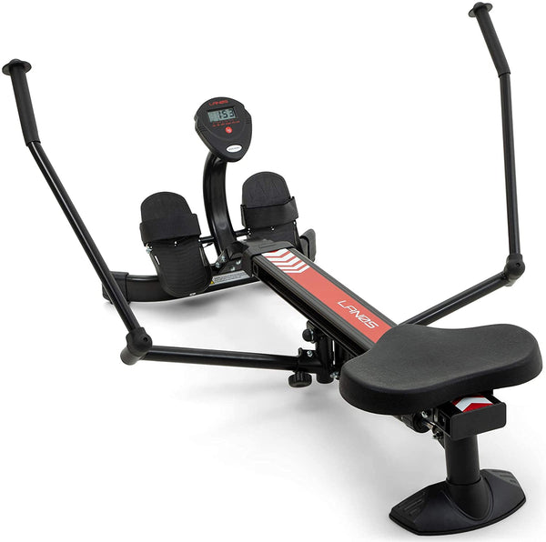 Hydraulic Rowing Machine Black and Red