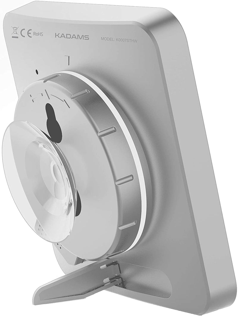 Digital Bathroom Shower Kitchen Clock Timer with Alarm, Waterproof-White