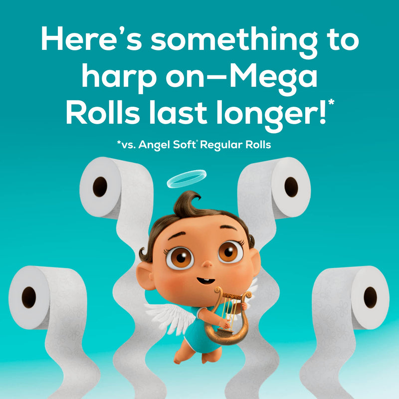 Angel Soft Toilet Paper 4 Mega Rolls