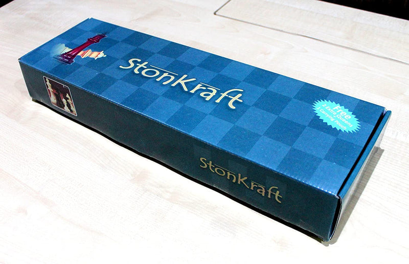 StonKraft 17'' x 17'' Tournament Chess Vinyl Foldable Chess Game
