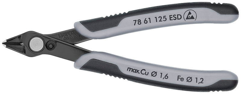 Knipex 78 61 125 ESD Diagonal Cutter "Super-Knips" 4,92" dissipative