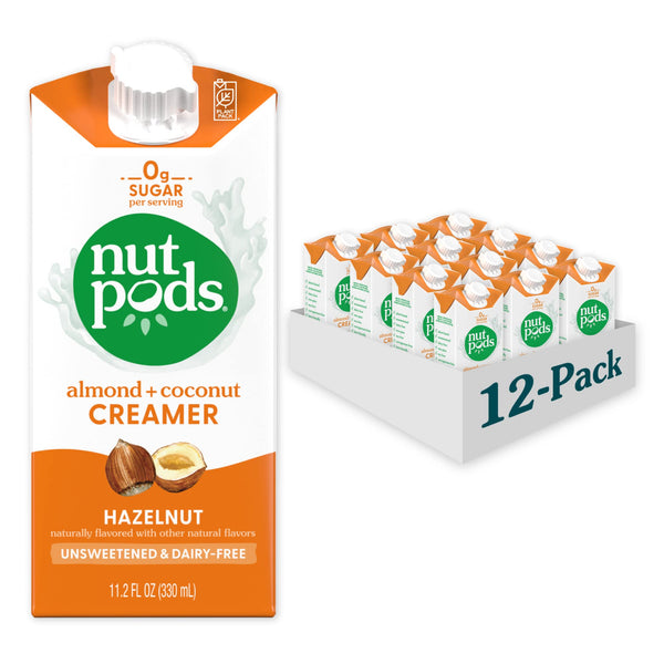 Nutpods Hazelnut Creamer Unsweetened Non Dairy Creamer 12 Pack