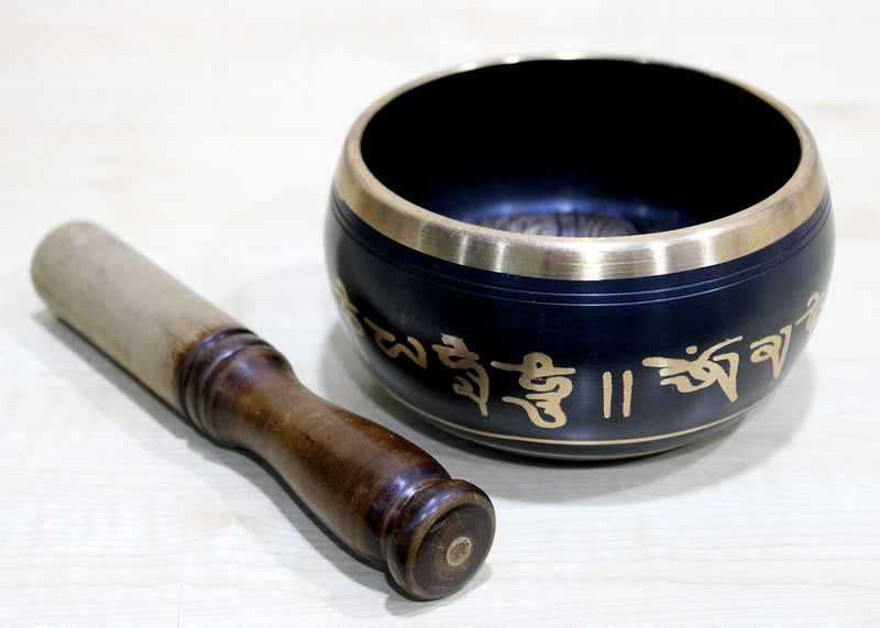 Esplanade Tibetan Singing Bowl 5 Inch Ohm Bell Meditation & Music Therapy