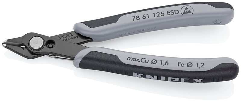 Knipex 78 61 125 ESD Diagonal Cutter "Super-Knips" 4,92" dissipative