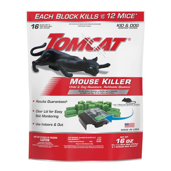 Tomcat Mouse Killer Child and Dog Resistant Refillable Station