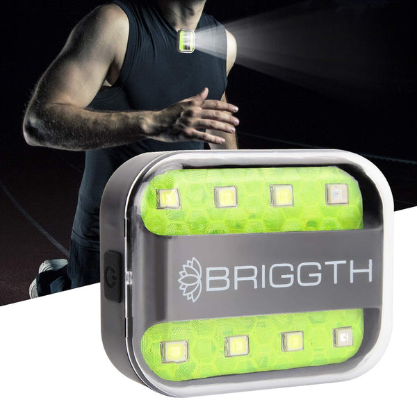Clip on Running LED light Green for Jogging in the Night