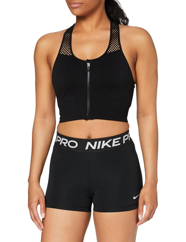 Nike Womens Pro 365 3 Inch Shorts Black White XLarge