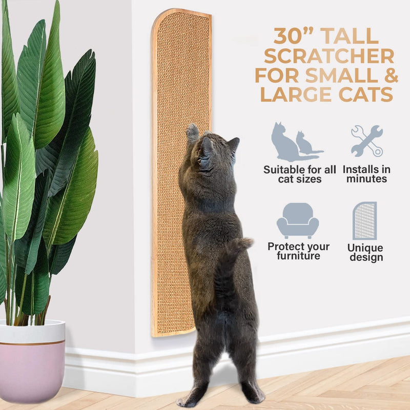 Wall Mounted Cat Scratcher - 30 Inch