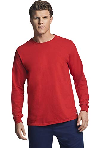 Russell Athletic Men's Cotton Performance Long Sleeve T-Shirts Size Medium