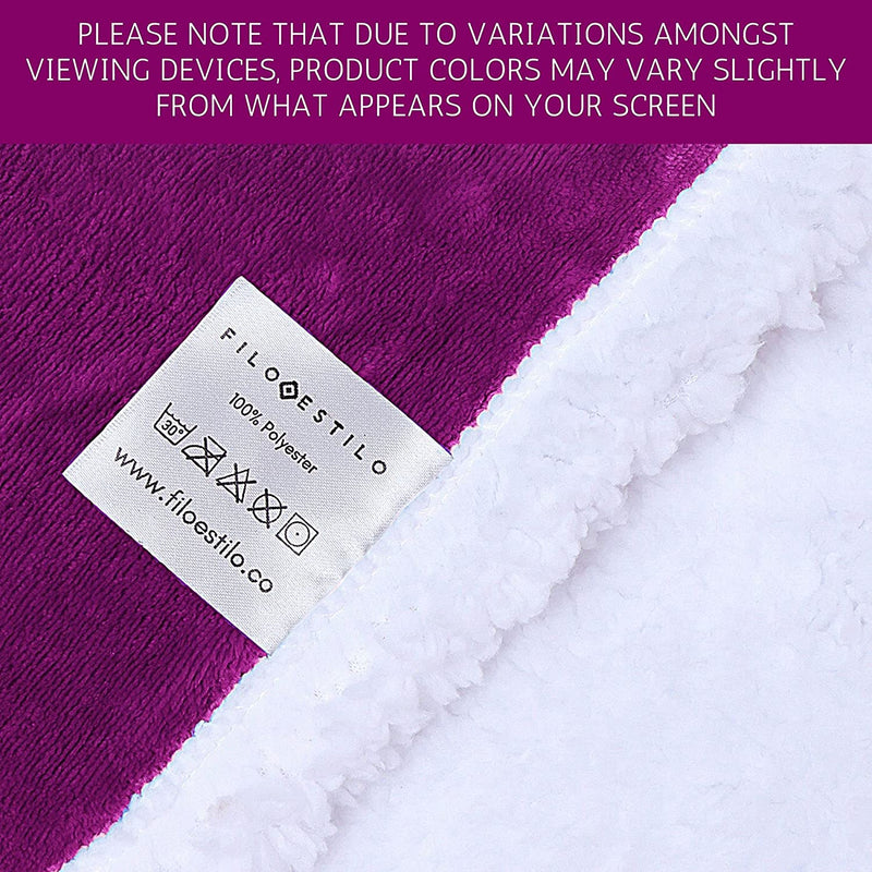 Mom Blanket Sherpa Violet