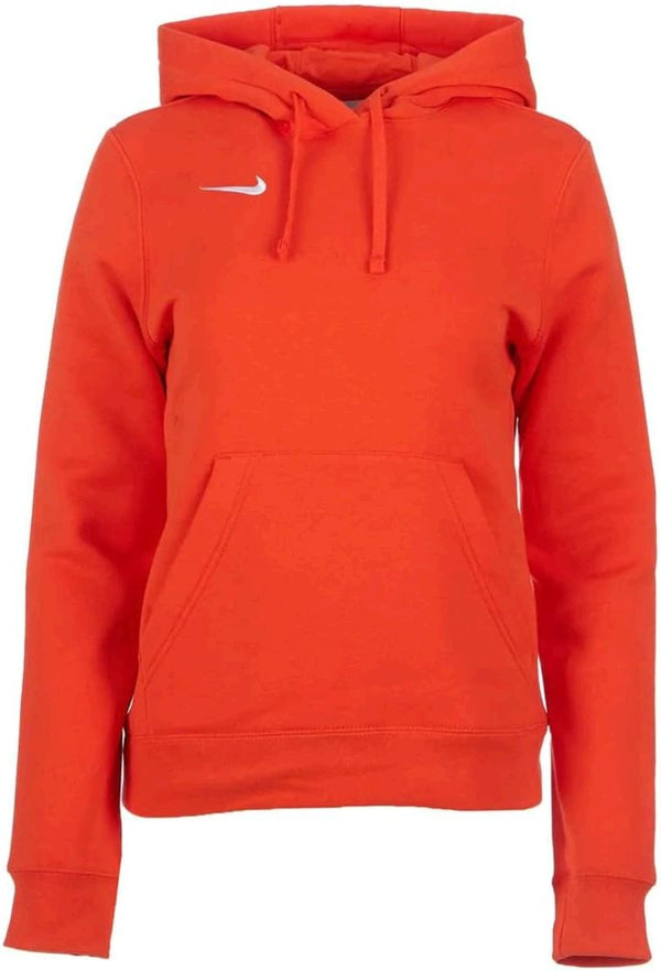 Nike Womens Pullover Fleece Hoodie Small Orange Size Small