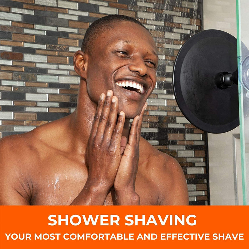 Fogless Shower Bathroom Mirror for Shaving Matte Black