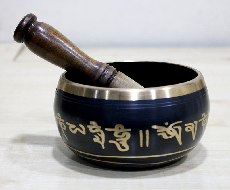 Esplanade Tibetan Singing Bowl 5 Inch Ohm Bell Meditation & Music Therapy