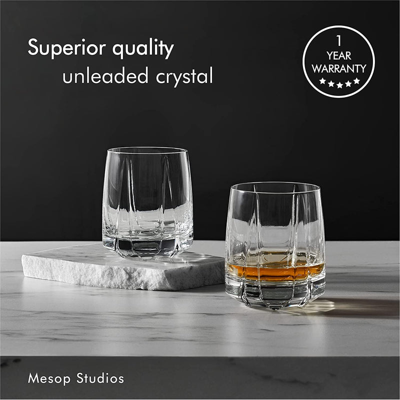 Crystal Whiskey Glasses Set of 2