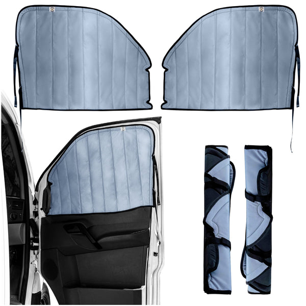 Living in a Bubble Insulated Blackout Front Window Covers for Mercedes Benz Sprinter, Campervan Accessories, Vanlife Must Have Sun Shades and Van Life Essentials (Pair) (Sprinter 2007-2018 (NCV3))