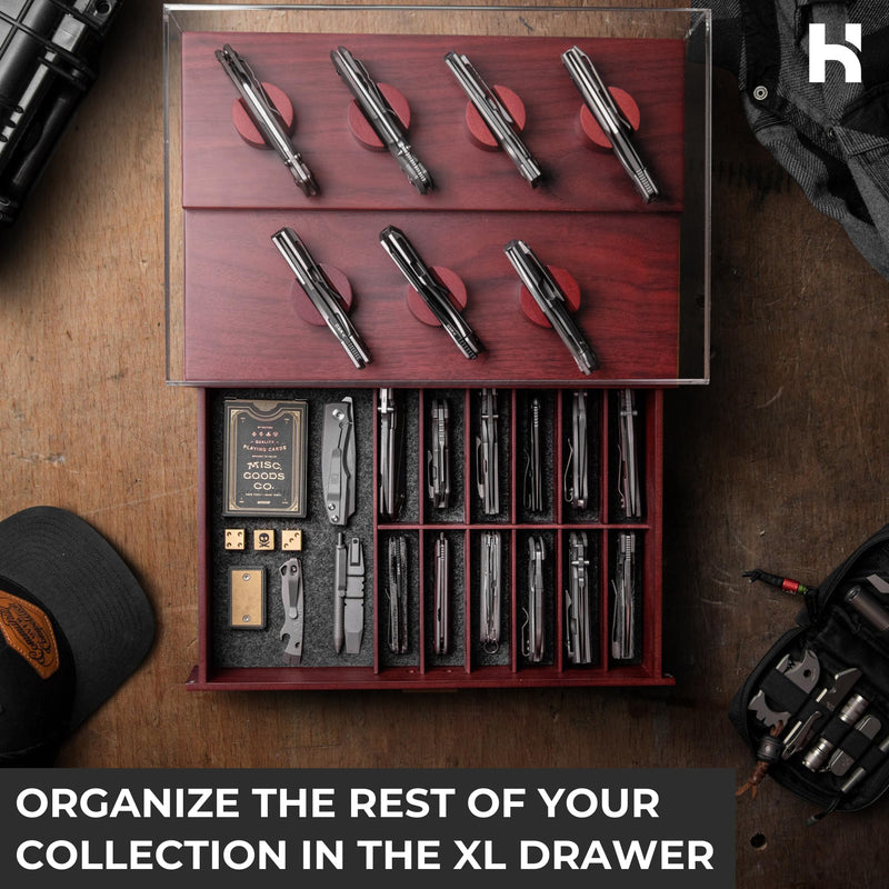 Holme & Hadfield The Armory Premium Display Case for 2030 Knives Huge Drawer