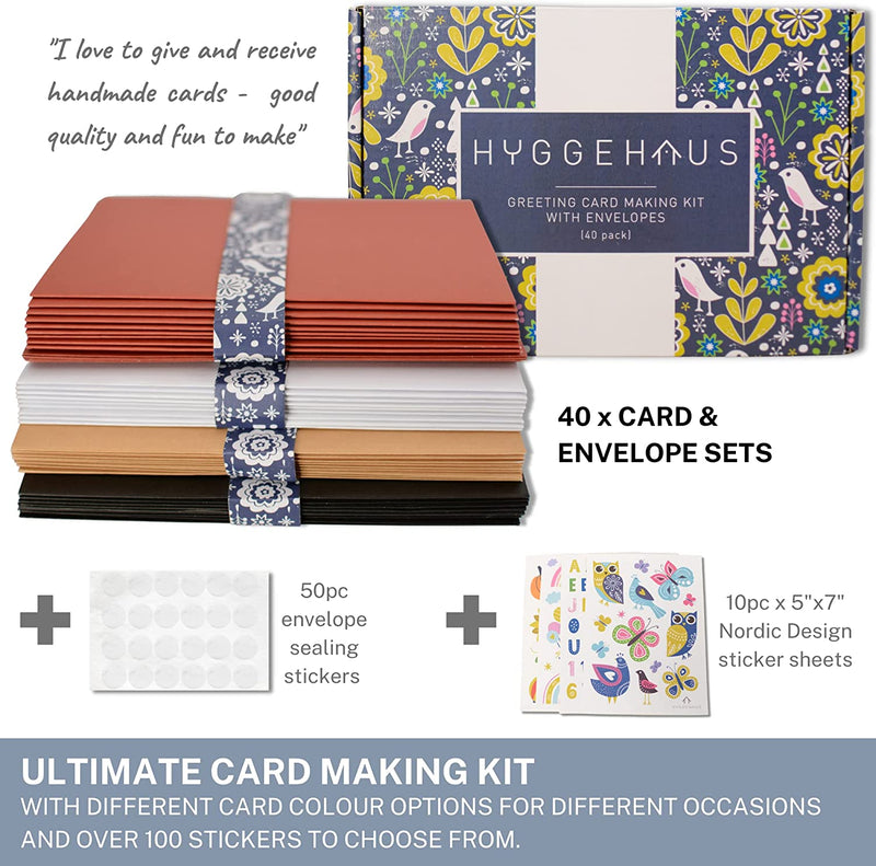 5X7 Blank Card and Envelope Greeting Card Set DIY 300GSM