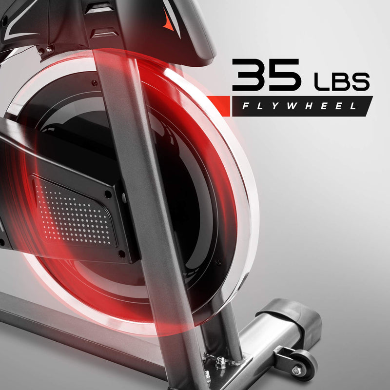 Lanos Exercise Bike Perfect for Home Gym Silent Belt Drive Ipad Holder
