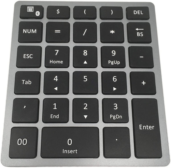 Wireless Bluetooth Number Pad for Laptop