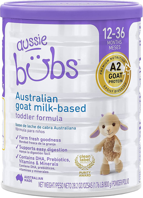 Aussie Bubs Goat Milk Toddler Formula 12 to 36mos Fresh Goat Milk 282 Oz