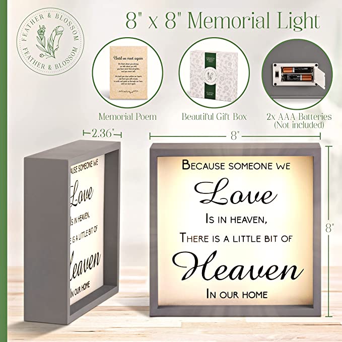 Memorial Gifts Light Sympathy Gifts for Loss of Loved One in Memory Gifts