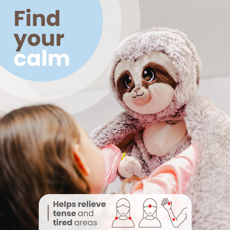 Huggle Healers Sloth Weighted Stuffed Animals for Adults, Kids, Teens - 4.5 lbs Long Comforting Arms for Soothing Hugs Weighted Plushies - Weighted Stuffed Animals for Anxiety and Stress Relief