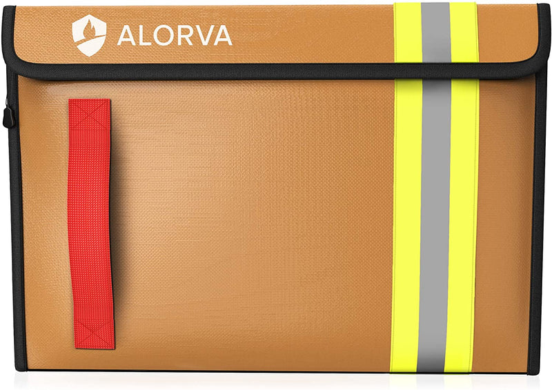 Alorva Fireproof & Water Resistant Document Bag,15.5 X 11 X 3 Inch Beige