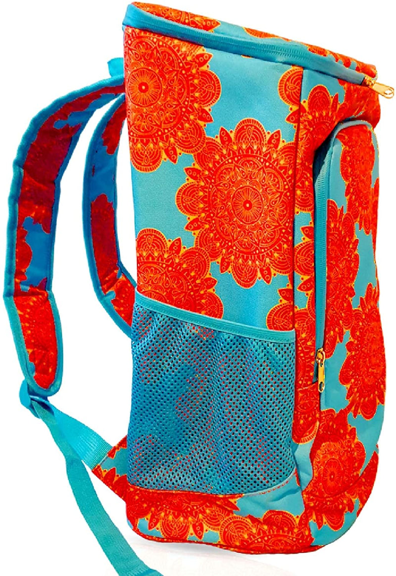 Insulated Picnic Backpack for Women Teal & Orange