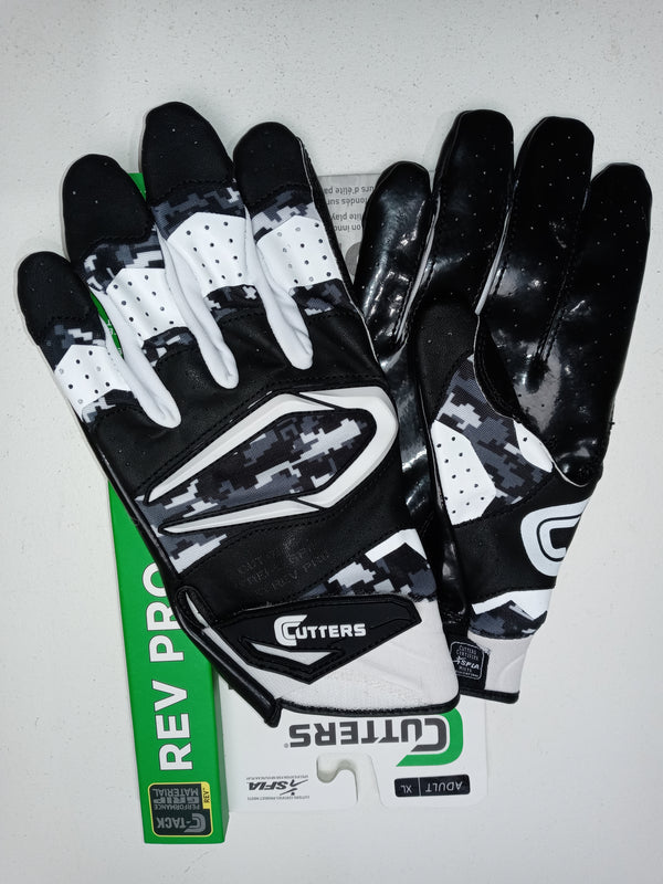 Cutters Men Size Xl Black Camp Rev Pro 2.0 Receiver Gloves