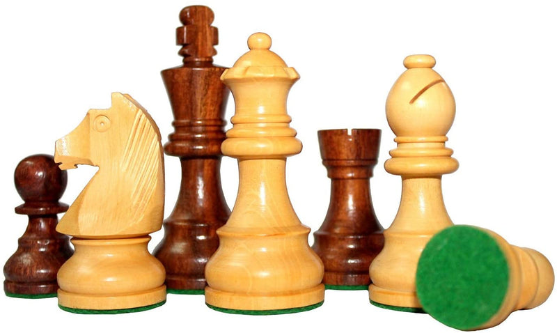 BKRAFT4U Handmade Wooden Acacia Wood Chess Board Storage Slots 14"