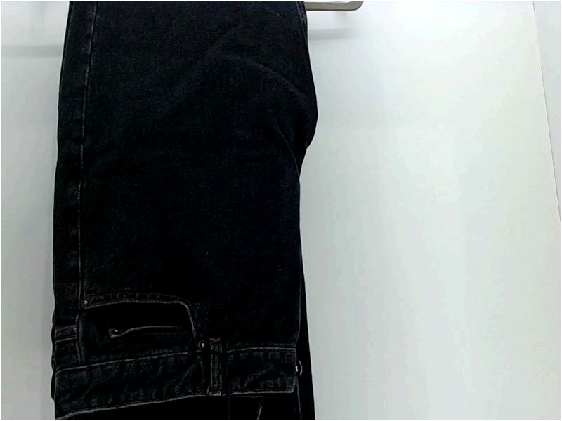 Lafaurie Mens Coleman Jeans Regular Zipper Jeans Size 42 Black