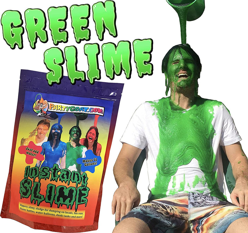 Instant Green Slime Powder, Bulk 32 Gallon Bag