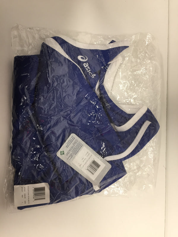 Asics Women Size Large Royal/white Jr Court Diva T-shirt