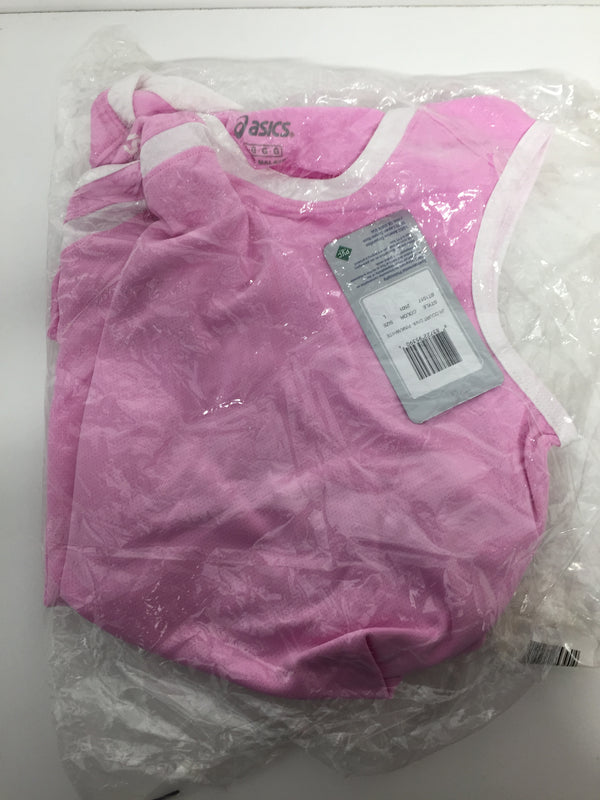 Asics Women Size Large Pink/white Jr Court Diva T-shirt