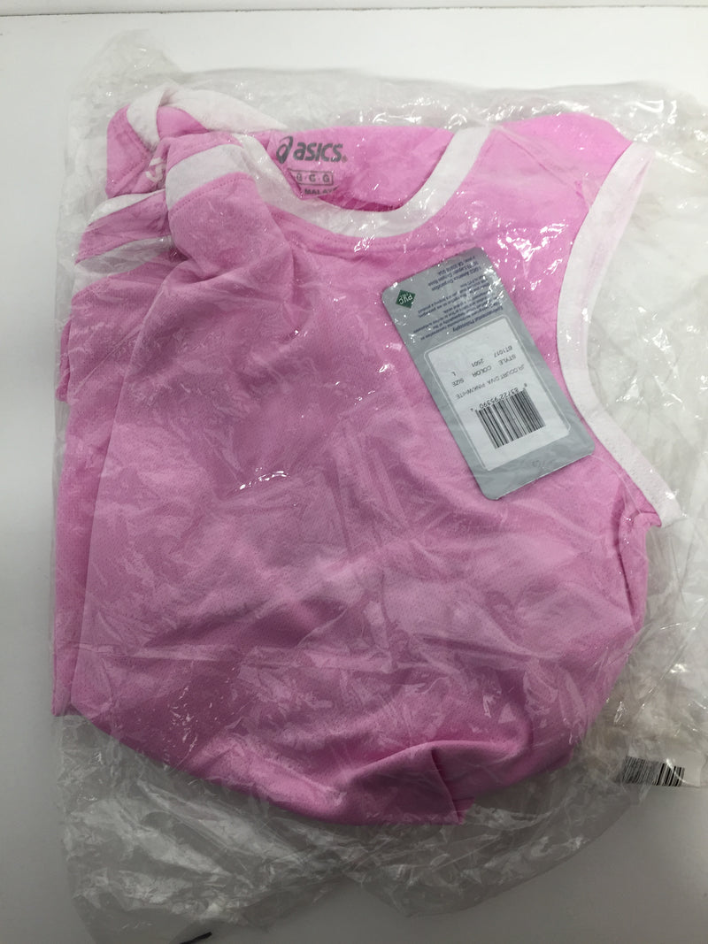Asics Women Size Large Pink/white Jr Court Diva T-shirt