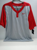 Nike Men Size Medium Red Grey Sftbl Basbl T-Shirt